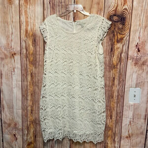 Women’s Forever 21 White Lace Dress  Sleeveless with Liner Size 1X